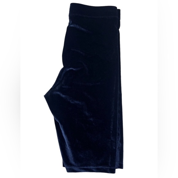 FABLETICS Size 4X Velour Biker Shorts Navy Blue Mid Rise Mid Thigh Active Lounge - Picture 7 of 8